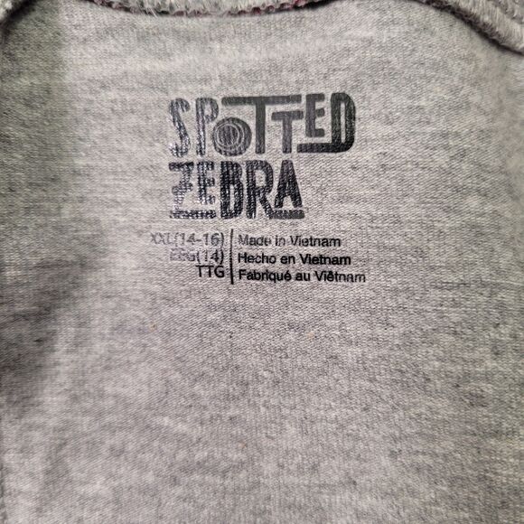 Spotted Zebra Girls  Active Stretch Colorful Gray striped Leggings XXL (14/16) - Picture 4 of 7